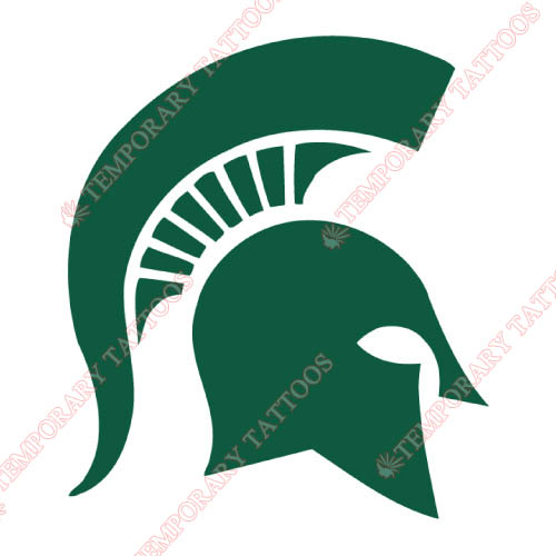 Michigan State Spartans Customize Temporary Tattoos Stickers NO.5055